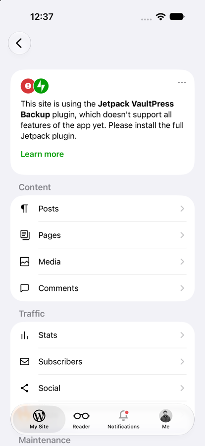 Merge base: install card after a sync